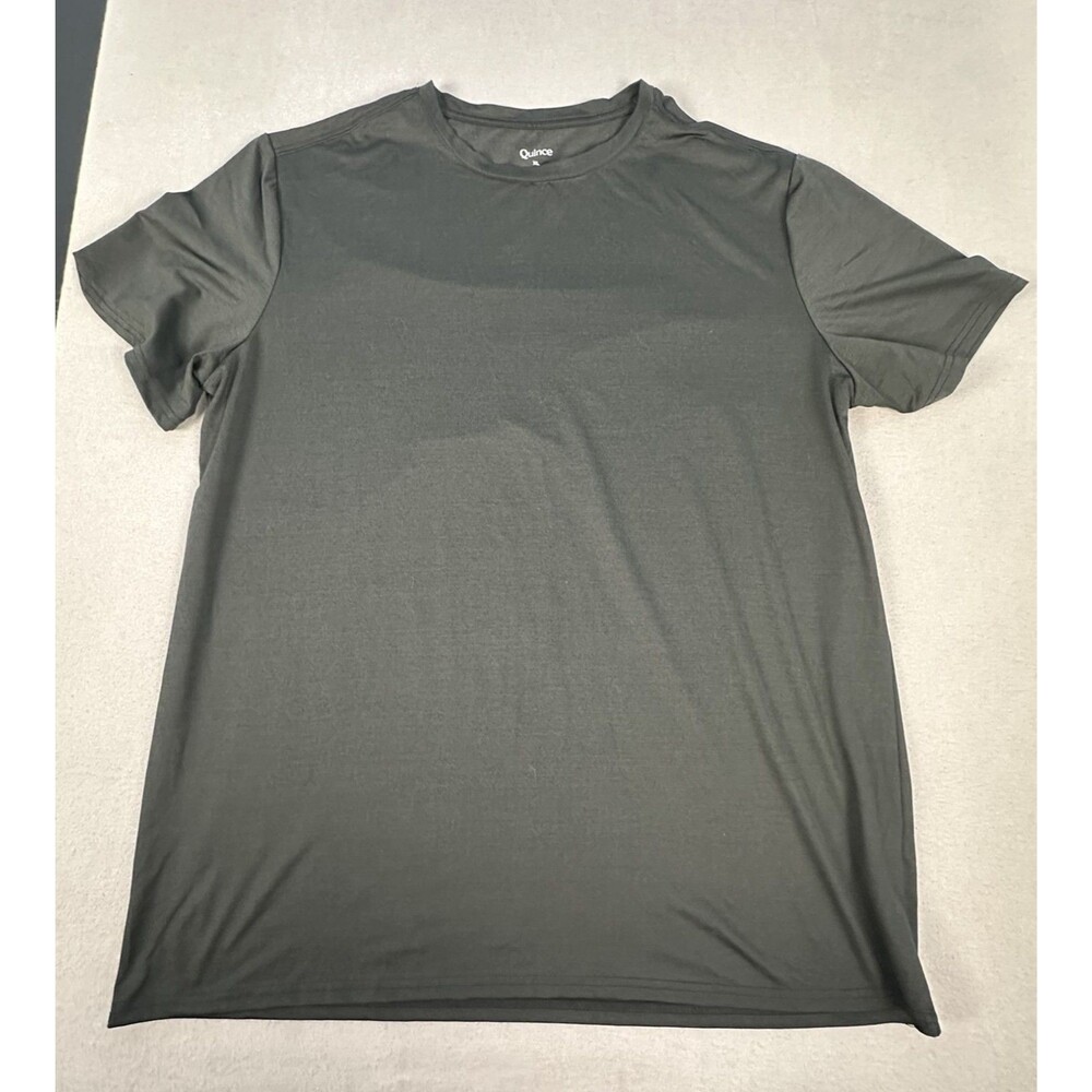 Quince Flowknit Breeze Performance Tee Mens Sz XL Dark Gray Gym Workout